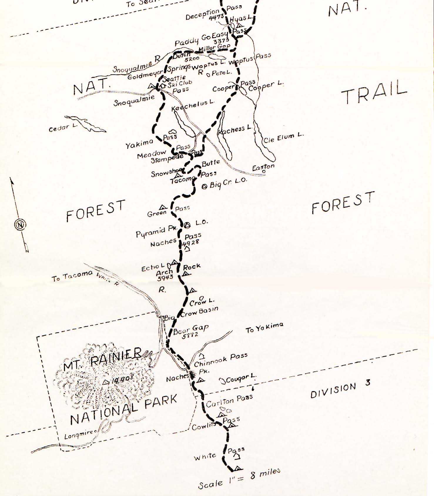 Pacific Crest Trailway Map 2 